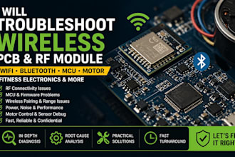 troubleshoot wireless pcb rf module wifi bluetooth mcu motor fitness electronics