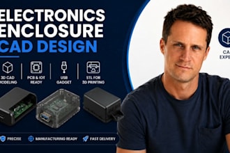 electronics enclosure cad, iot cad, usb gadget stl expert pro studio works elite