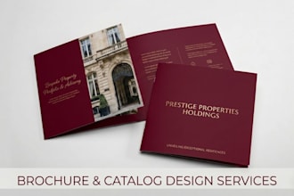 design luxury real estate brochure, professional brochure for businesses