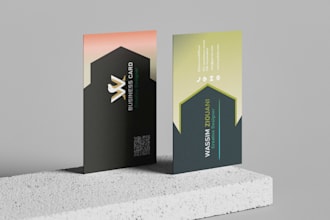 design a luxury minimalist business card for your brand