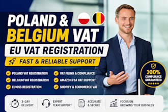 register poland and belgium vat for amazon fba shopify ecommerce sellers oss, eu