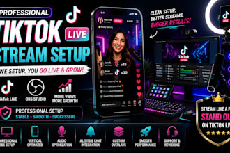 setup tiktok live studio for professional vertical streaming