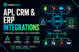 integrate your CRM erp or any API with automation and webhooks