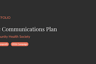 develop a strategic communications plan