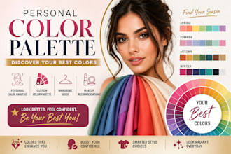 create a personal color palette and seasonal color analysis using colorwsie