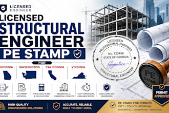 license structural engineer pe stamp for georgia washington california virginia