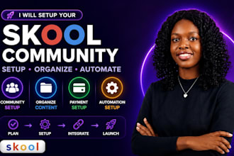 setup skool community setup skool online community setup skool community manager