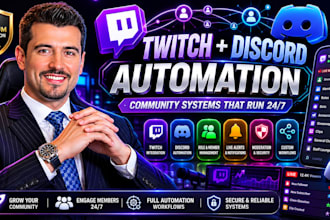 connect twitch and discord channel with advanced automation workflows