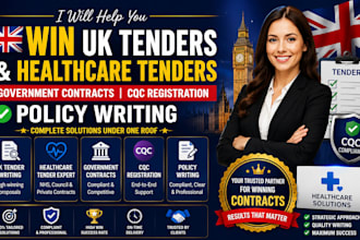 write winning government contract bid proposal, uk tender
