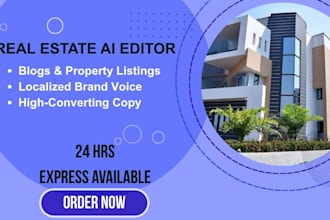 manually edit and humanize real estate ai content and blogs