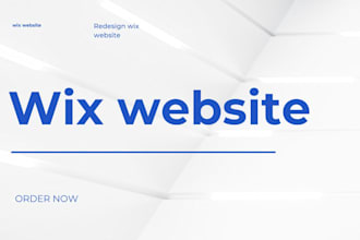 design wix website and redesign wix webssite for your small bussiness
