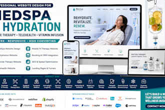 medspa iv hthration peptide iv vitamin influsion telehealth iv therapy website