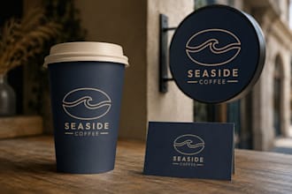 do coffee and restaurant logo design