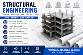 do building structural design, analysis, and load calculations
