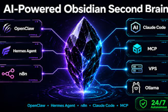setup openclaw hermes jarvis ai obsidian vault n8n mcp claude code second brain