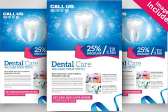 design canva dentist social media posts and clinic flyers