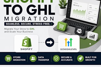migrate your shopify to ghl including products, contacts, orders and automation