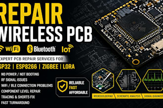 repair wireless pcb rf wifi bluetooth iot esp32 esp8266 zigbee lora board
