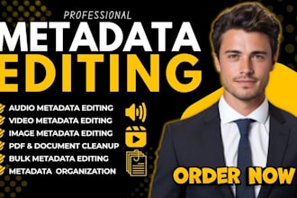edit, fix and organize metadata for audio, video, images and documents
