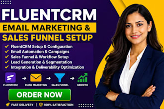 be your fluentcrm expert for email marketing and sales funnel setup