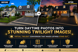 create stunning virtual twilight real estate photos