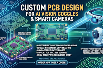 create custom pcb for ai vision goggles and smart cameras