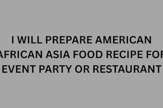 cookbook recipe meal african america asia food for event party ceremony