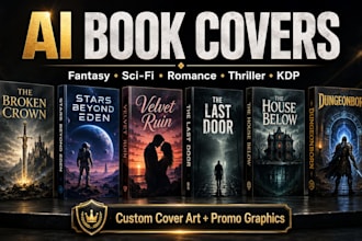 create a cinematic ai book cover for fantasy, sci fi, thriller, or romance novel
