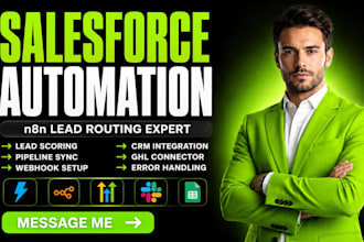 n8n salesforce CRM lead routing n8n salesforce pipeline sync n8n