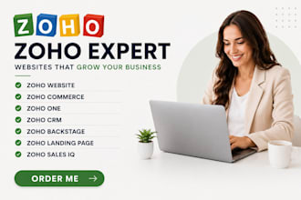 design zoho sites, zoho commerce responsive website