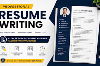 write a professional ats optimized resume and CV