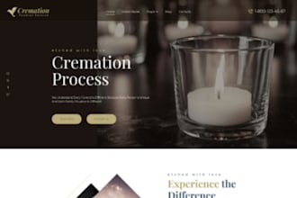 design squarespace funeral website obituary website cremation mortuary website