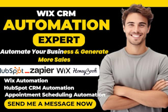 wix facebook ads manychat hubspot calendly zapier dubsado honeybook automation