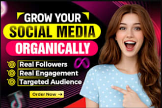 grow social media followers, facebook, tiktok, instagram, x twitter, linkedin