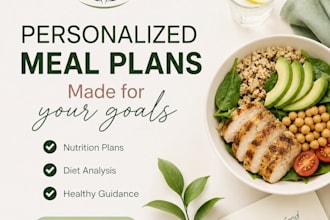 analyze your diet and create a custom nutrition plan