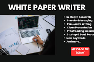 write a professional white paper, pitch deck or b2b business content