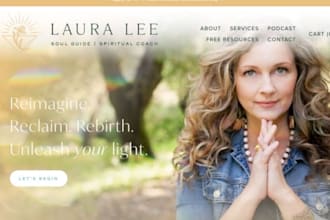 build squarespace holistic website spiritual coach horoscope astrology website
