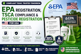 do epa registration, tsca compliance and pesticide registration for USA