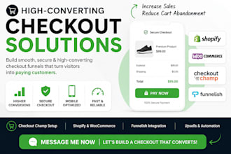 integrate checkout champ with shopify woocommerce and funnelish funnels