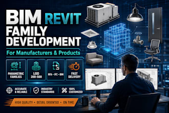 bim revit family development for manufacturers and products