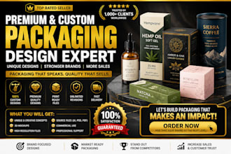 create dieline, diecut and box packaging design