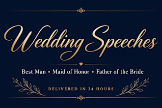 write a personalized speech you will love