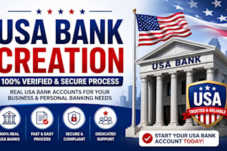create USA bank for any country, get USA physical address and proof of address