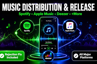 upload and distribute your music to spotify, apple music and deezer