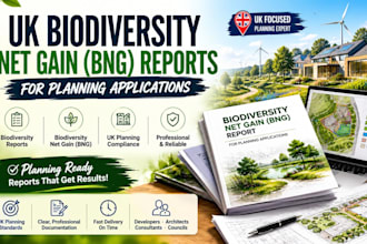 prepare UK biodiversity net gain bng reports for planning applications