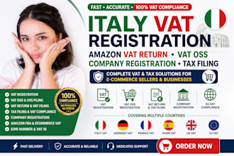 italy vat registration amazon vat return vat oss company registration tax filing