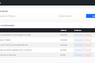 build a python web scraper or price monitor with alerts