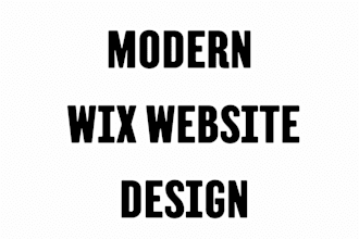 design a professional wix website