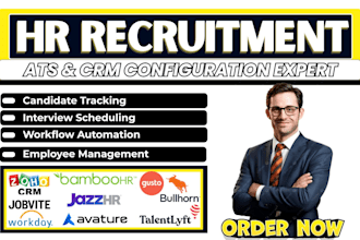 setup zohocrm workday bamboohr gusto bullhorn jobvite talentlyft avature jazzhr
