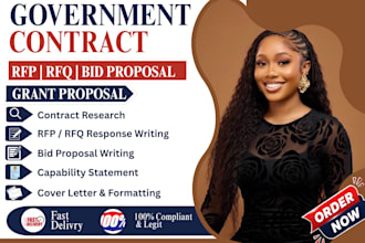 write winning government contract, bid proposal, rfp rfq response, tender, grant